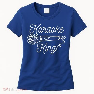 Karaoke King Microphone Musical Women's T-Shirt