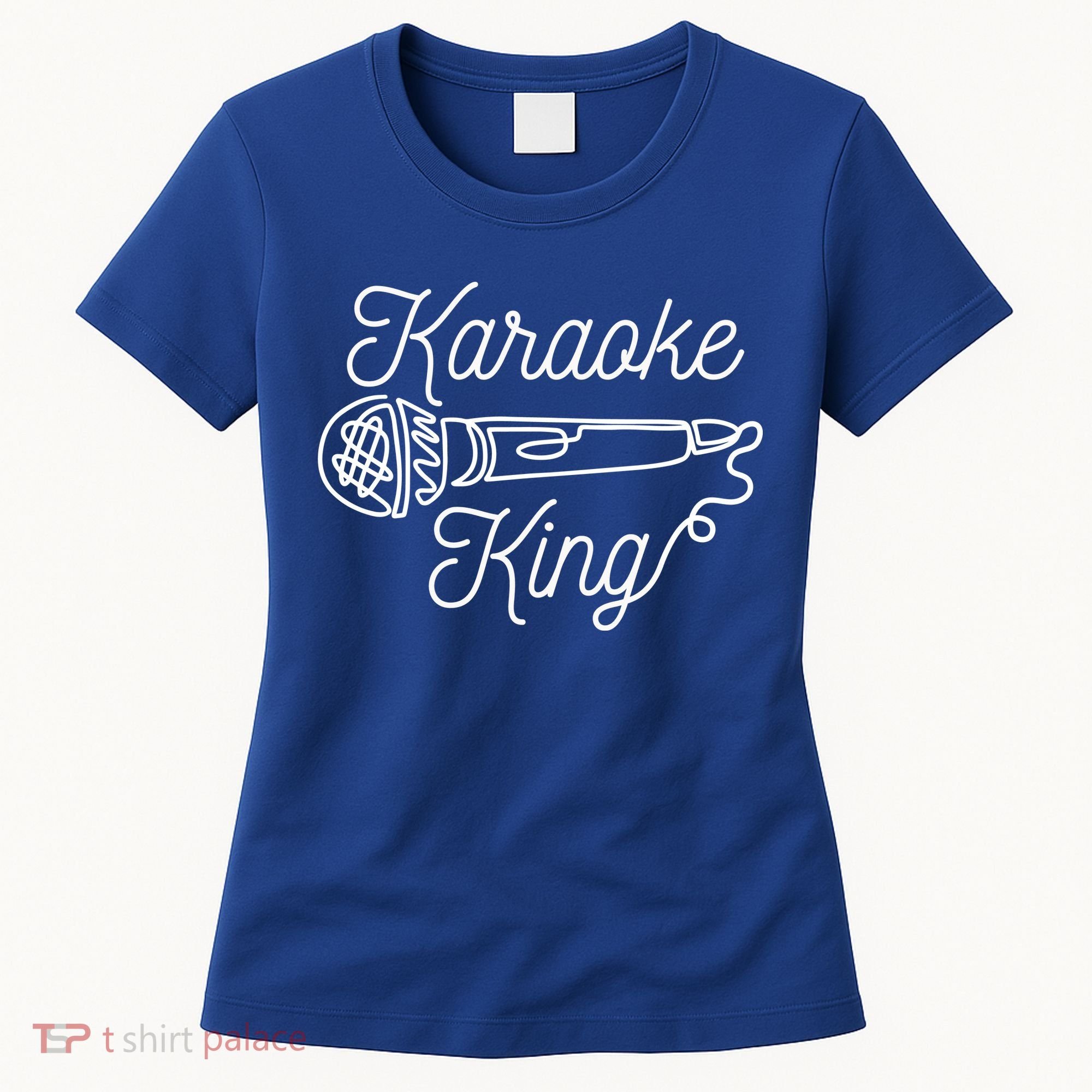 Karaoke King Microphone Musical Women's T-Shirt