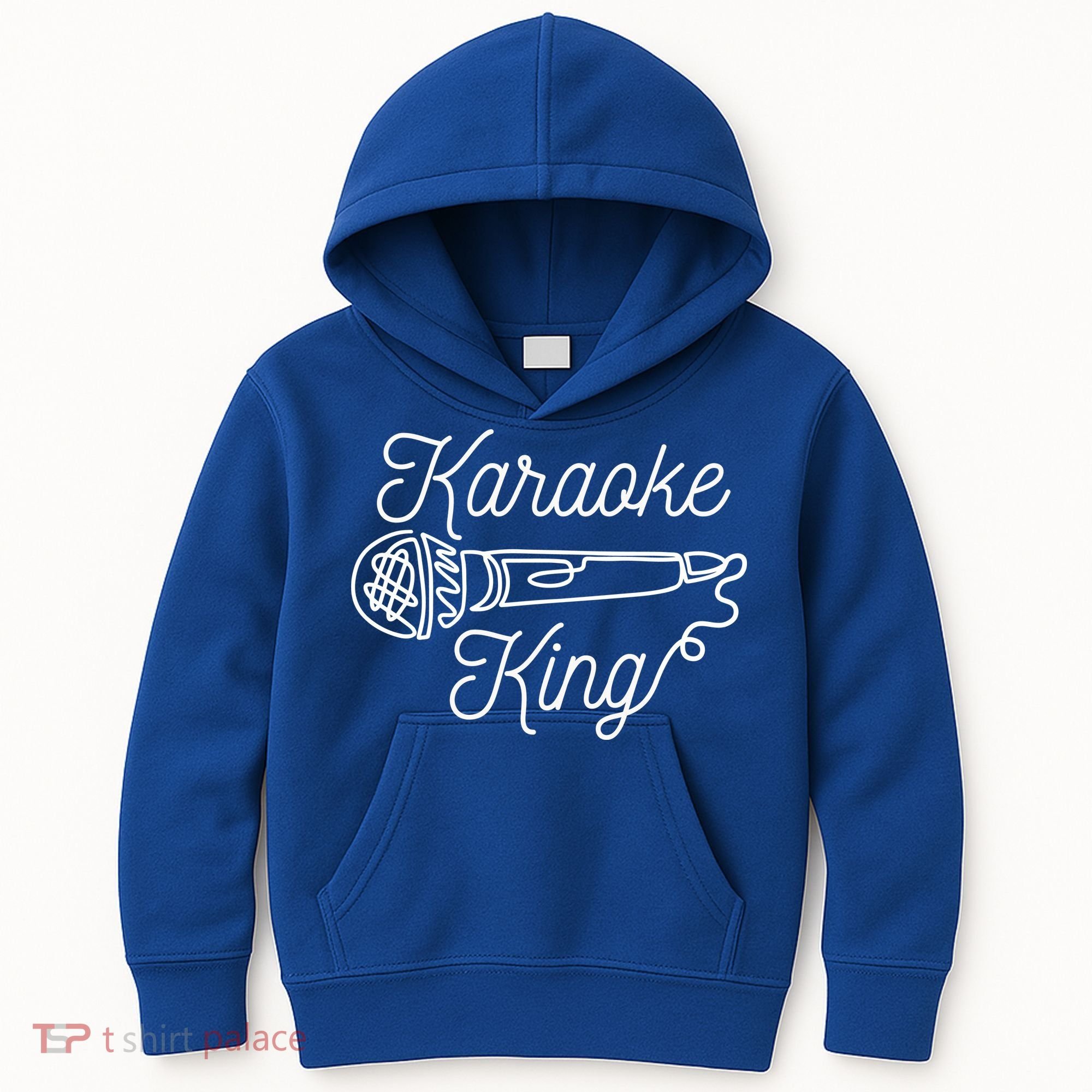 Karaoke King Microphone Musical Kids Hoodie
