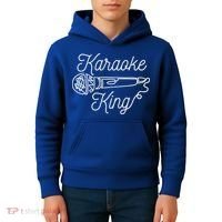 Karaoke King Microphone Musical Kids Hoodie thumb 4