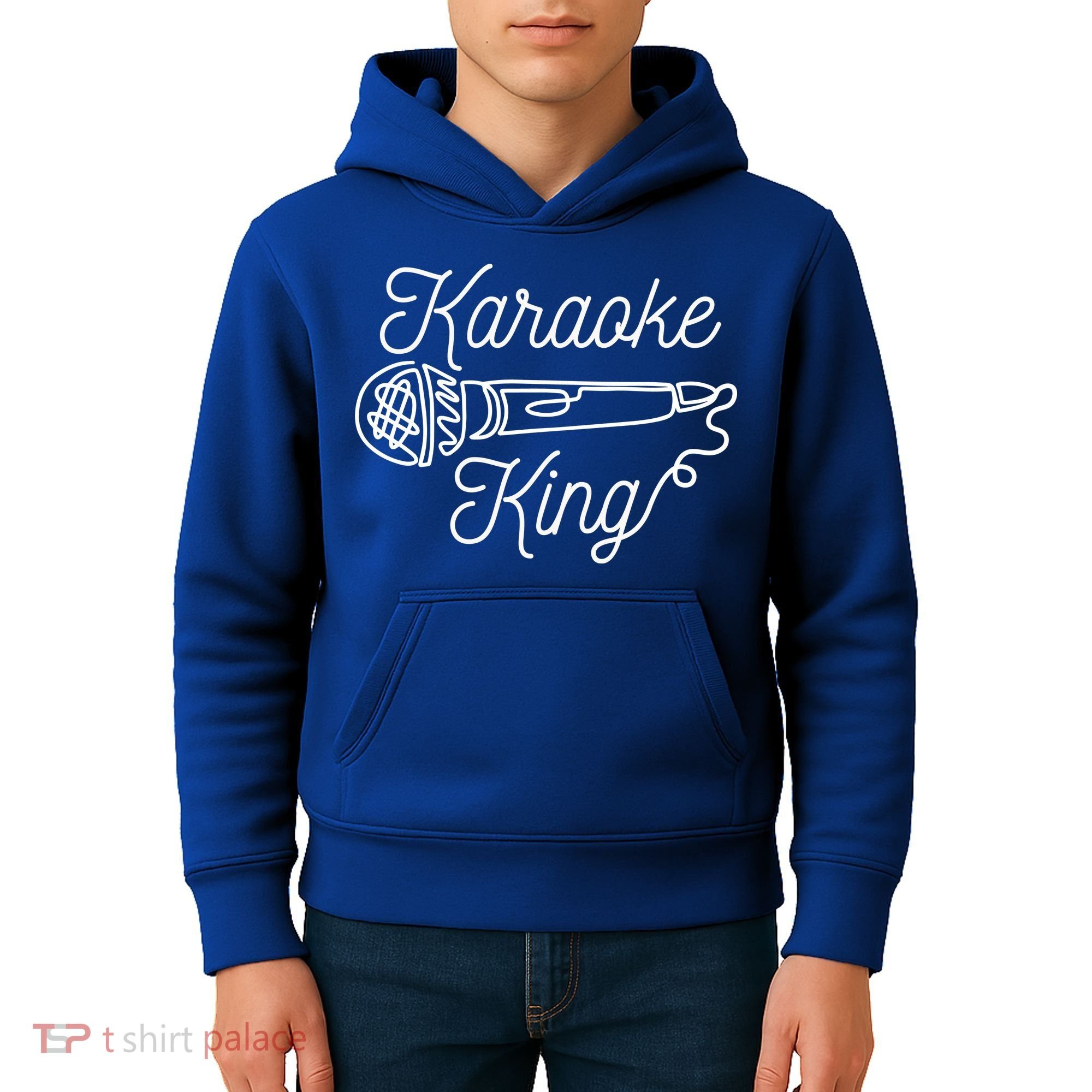 Karaoke King Microphone Musical Kids Hoodie
