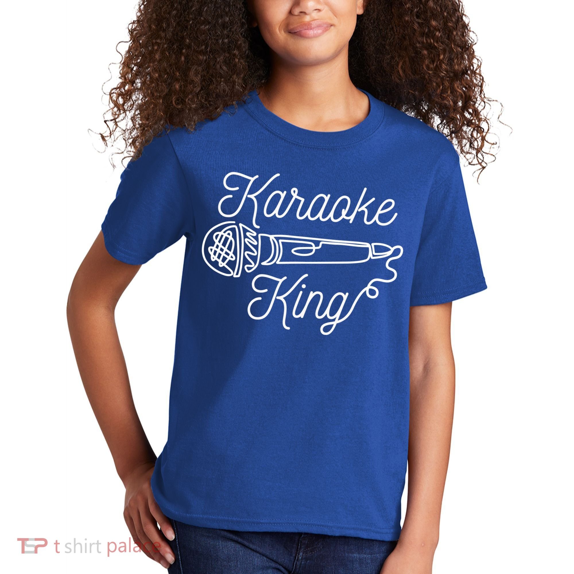 Karaoke King Microphone Musical Kids T-Shirt