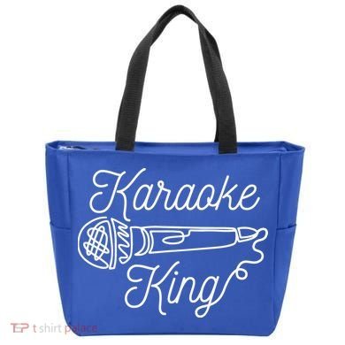 Karaoke King Microphone Musical Tote Bag