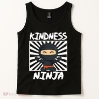 Kids Kindness Ninja Anti Bullying Gift Orange Unity Day Tank Top thumb 2