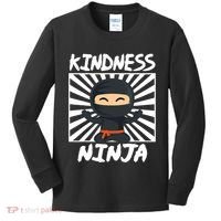 Kids Kindness Ninja Anti Bullying Gift Orange Unity Day Kids Long Sleeve Shirt thumb 0