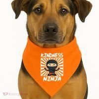 Kids Kindness Ninja Anti Bullying Gift Orange Unity Day USA-Made Doggie Bandana thumb 1