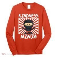 Kids Kindness Ninja Anti Bullying Gift Orange Unity Day Long Sleeve Shirt thumb 0