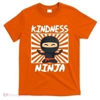 Kids Kindness Ninja Anti Bullying Gift Orange Unity Day T-Shirt thumb 0