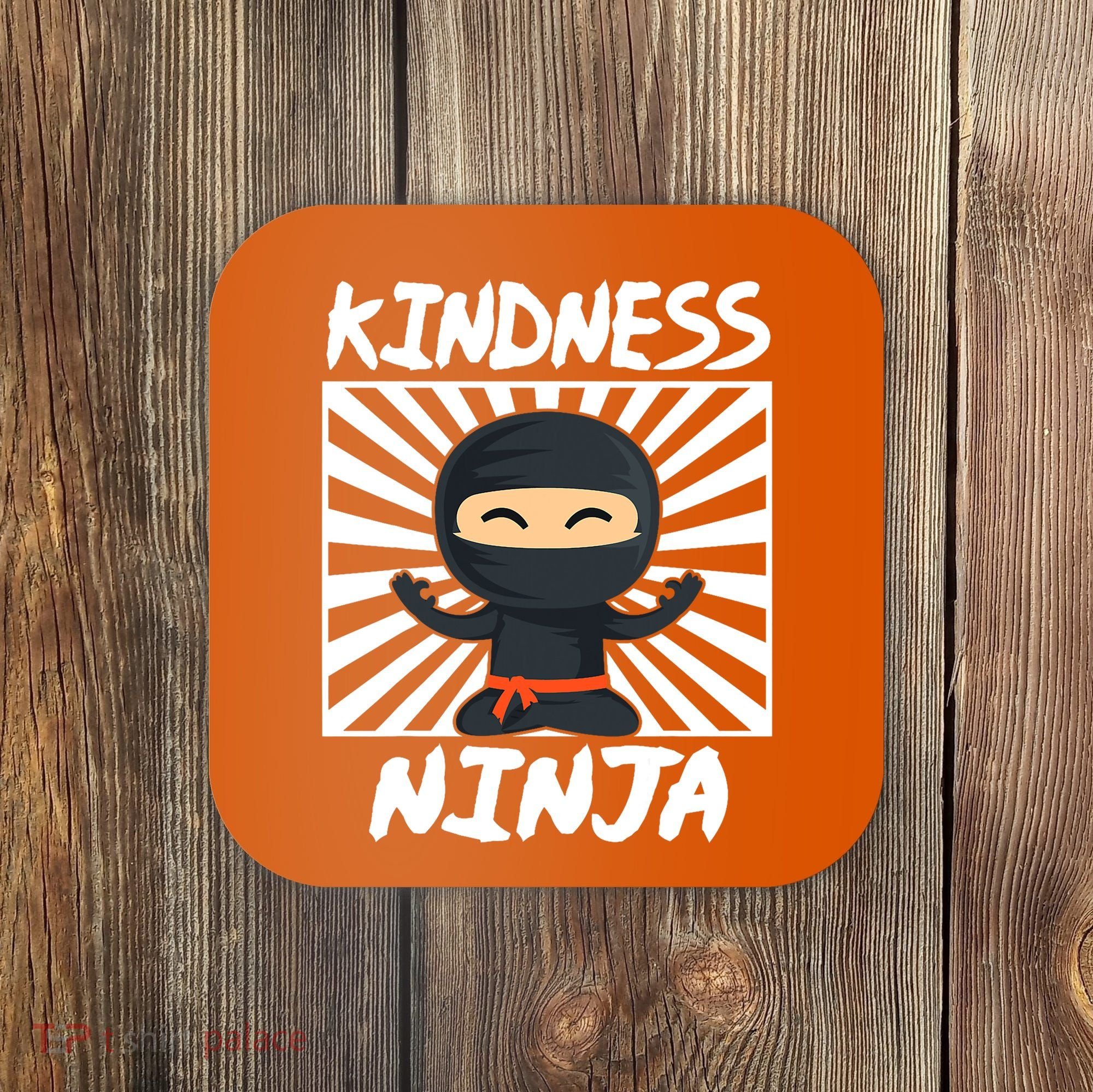 Kids Kindness Ninja Anti Bullying Gift Orange Unity Day Coaster