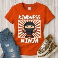 Kids Kindness Ninja Anti Bullying Gift Orange Unity Day Women's T-Shirt thumb 3