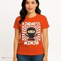 Kids Kindness Ninja Anti Bullying Gift Orange Unity Day Women's T-Shirt thumb 4