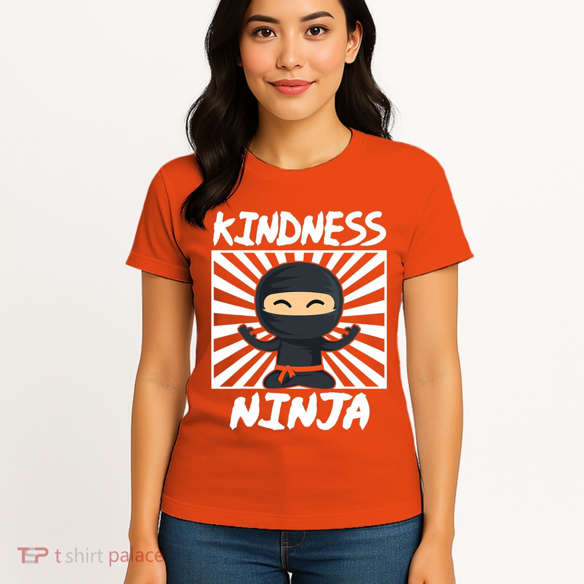 Kids Kindness Ninja Anti Bullying Gift Orange Unity Day Women's T-Shirt