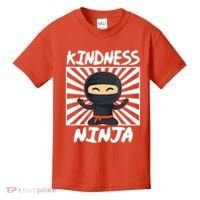 Kids Kindness Ninja Anti Bullying Gift Orange Unity Day Kids T-Shirt thumb 0