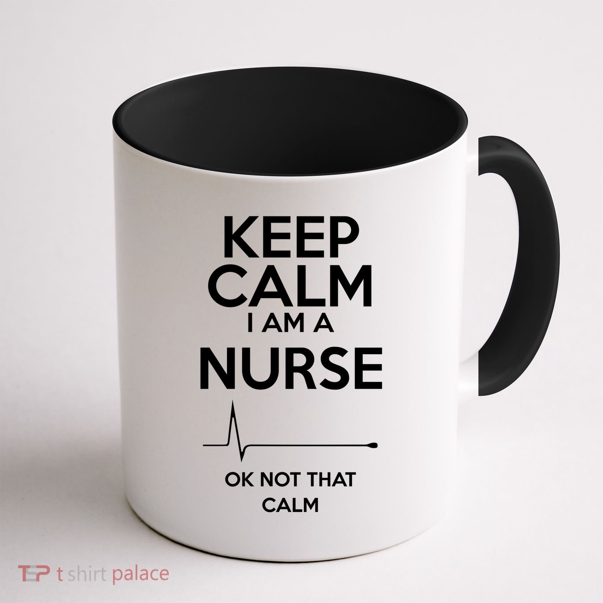 Keep Calm IM A Nurse Ok Not That Calm Coffee Mug