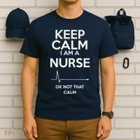 Keep Calm IM A Nurse Ok Not That Calm T-Shirt thumb 6