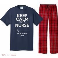 Keep Calm IM A Nurse Ok Not That Calm Pajama Set thumb 0