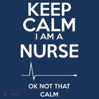 Keep Calm IM A Nurse Ok Not That Calm Hat thumb 2
