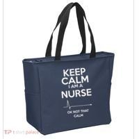 Keep Calm IM A Nurse Ok Not That Calm Tote Bag thumb 2