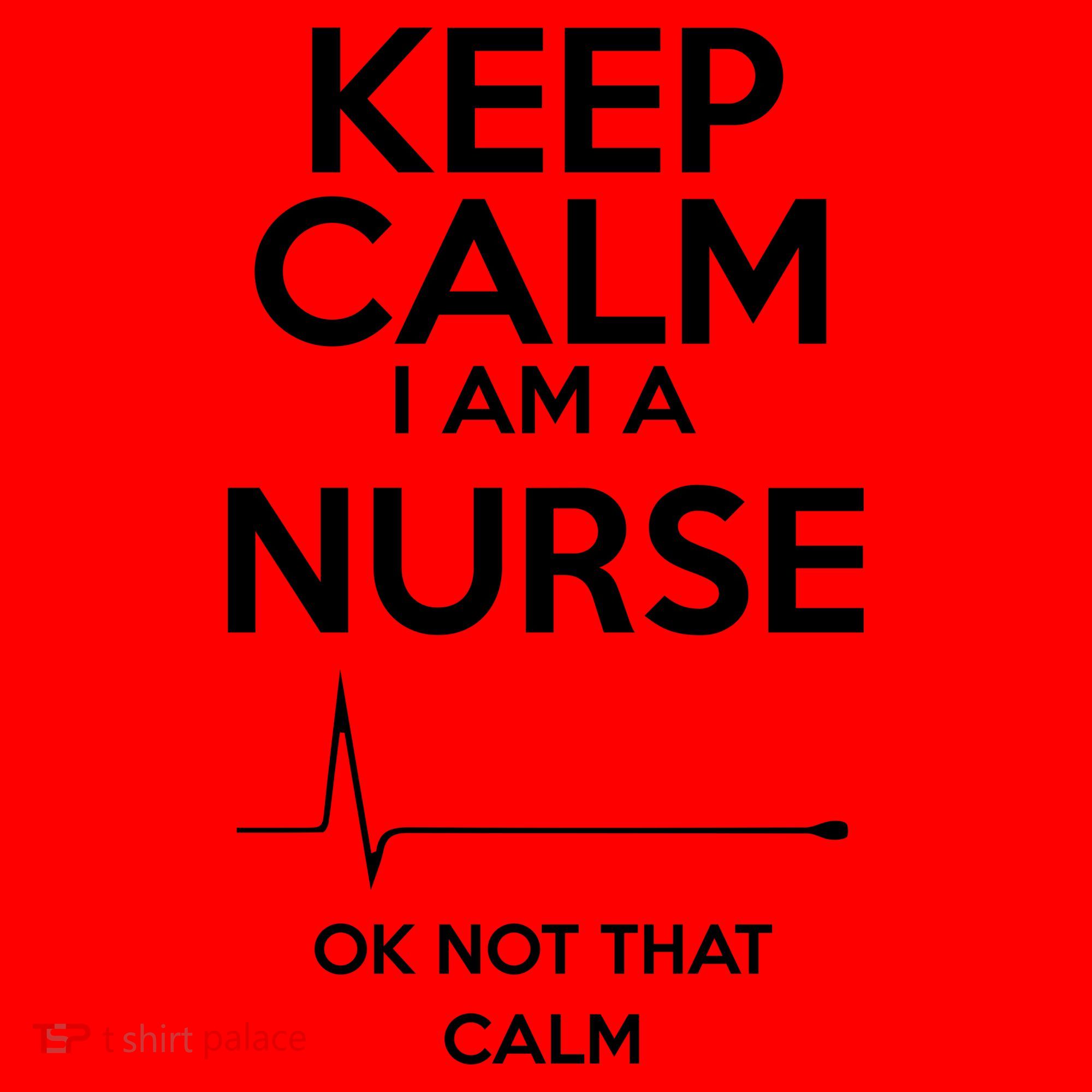 Keep Calm IM A Nurse Ok Not That Calm Santa Hat