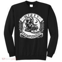 Krampusnacht Krampus On A Snowmobile Sweatshirt thumb 0