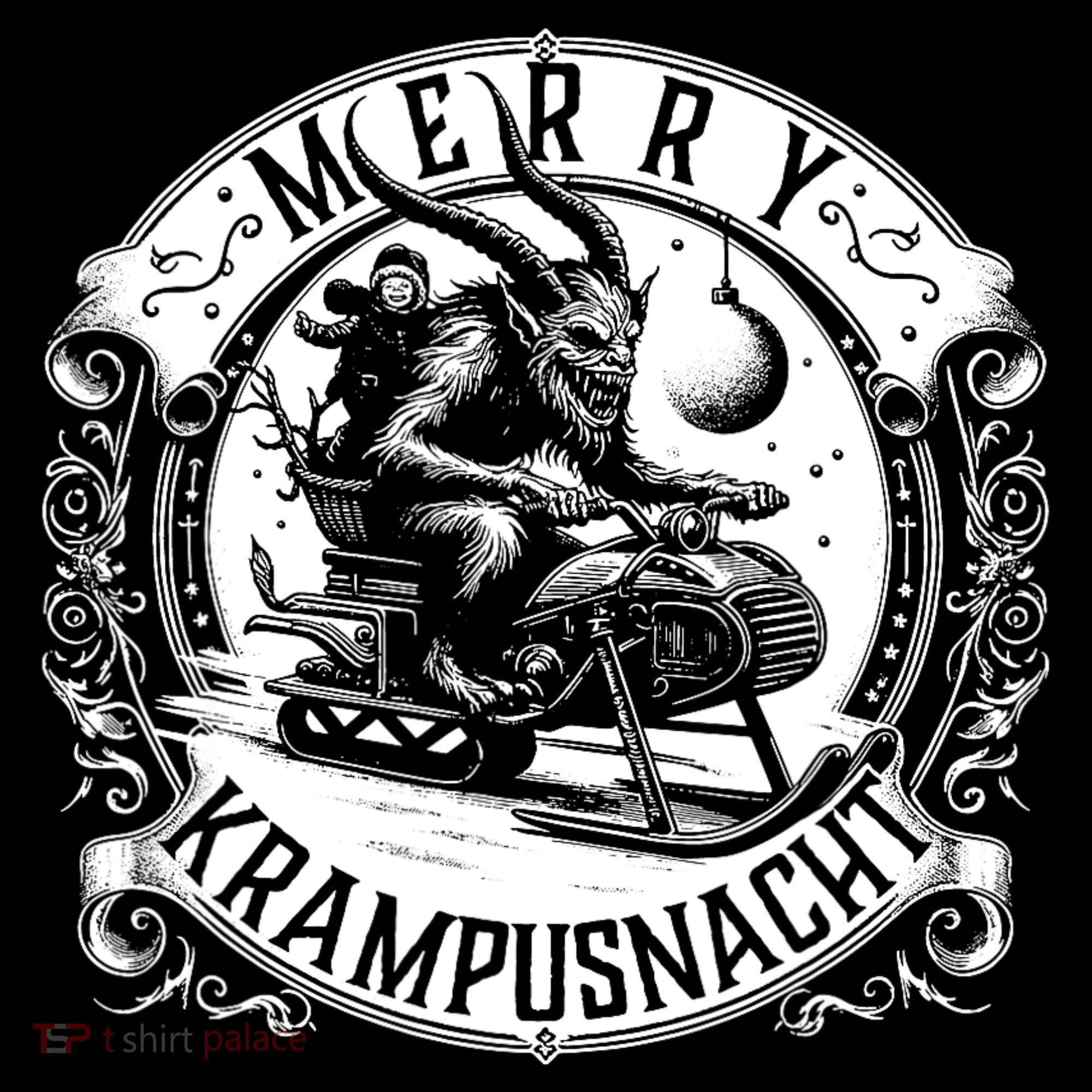 Krampusnacht Krampus On A Snowmobile Coffee Mug