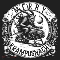 Krampusnacht Krampus On A Snowmobile Hat thumb 2