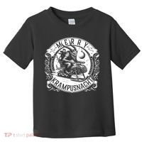 Krampusnacht Krampus On A Snowmobile Toddler T-Shirt thumb 0