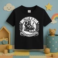 Krampusnacht Krampus On A Snowmobile Toddler T-Shirt thumb 3