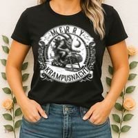 Krampusnacht Krampus On A Snowmobile Women's T-Shirt thumb 2
