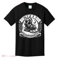 Krampusnacht Krampus On A Snowmobile Kids T-Shirt thumb 0