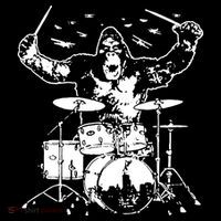 King Kong Playing Drums Backpack thumb 2
