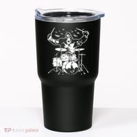 King Kong Playing Drums Tumbler thumb 0