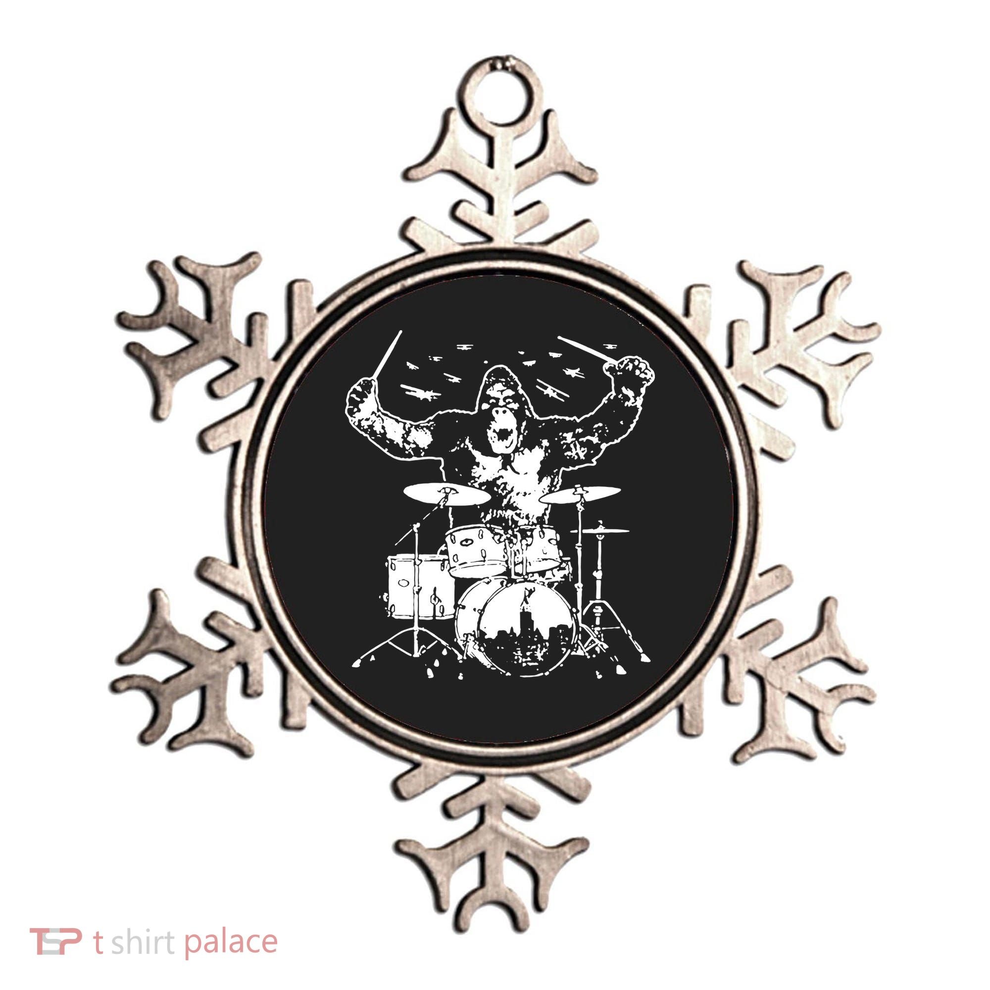 King Kong Playing Drums Ornament