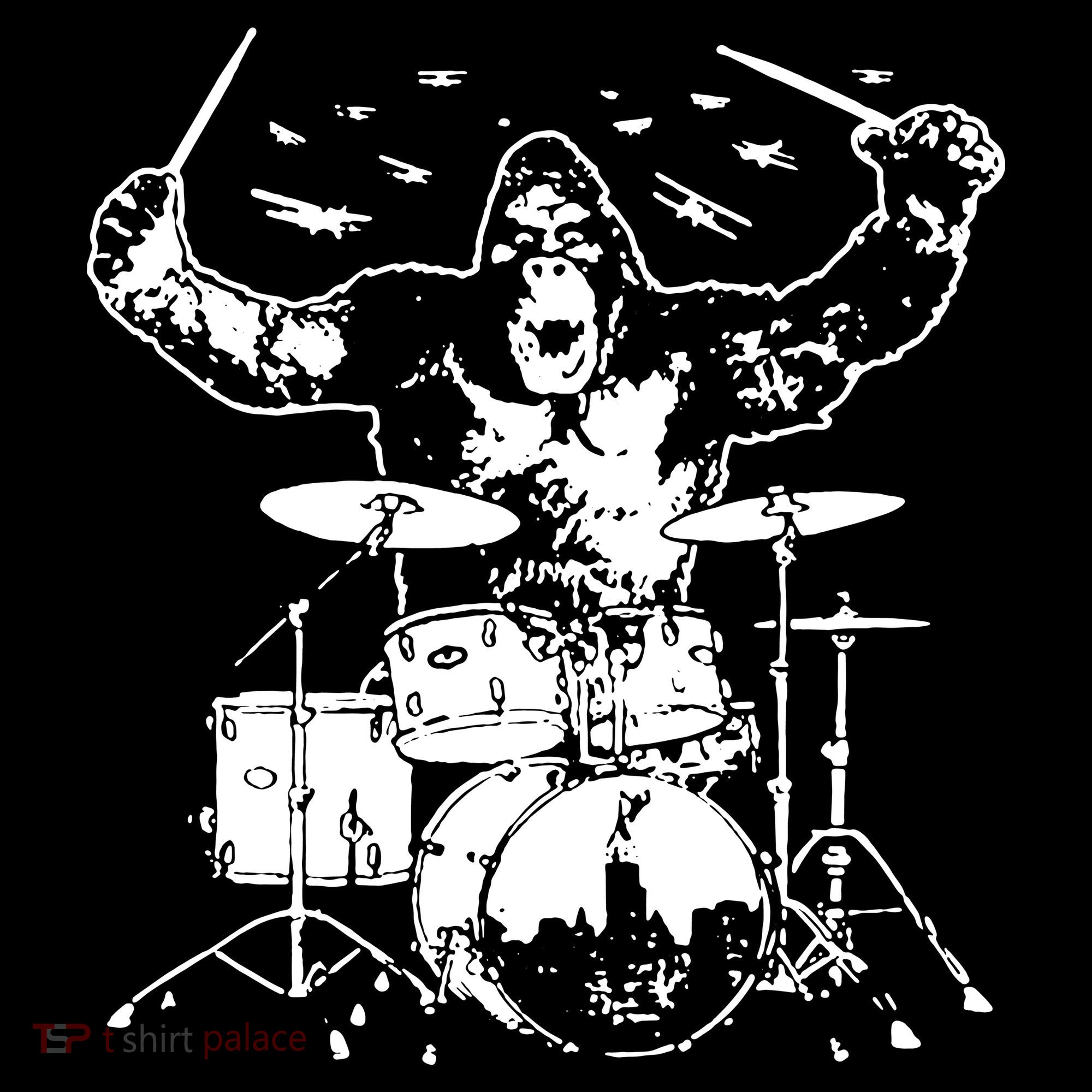 King Kong Playing Drums Ornament