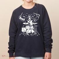 King Kong Playing Drums Women's Sweatshirt thumb 0