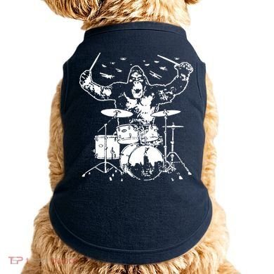 King Kong Playing Drums Doggie Tank