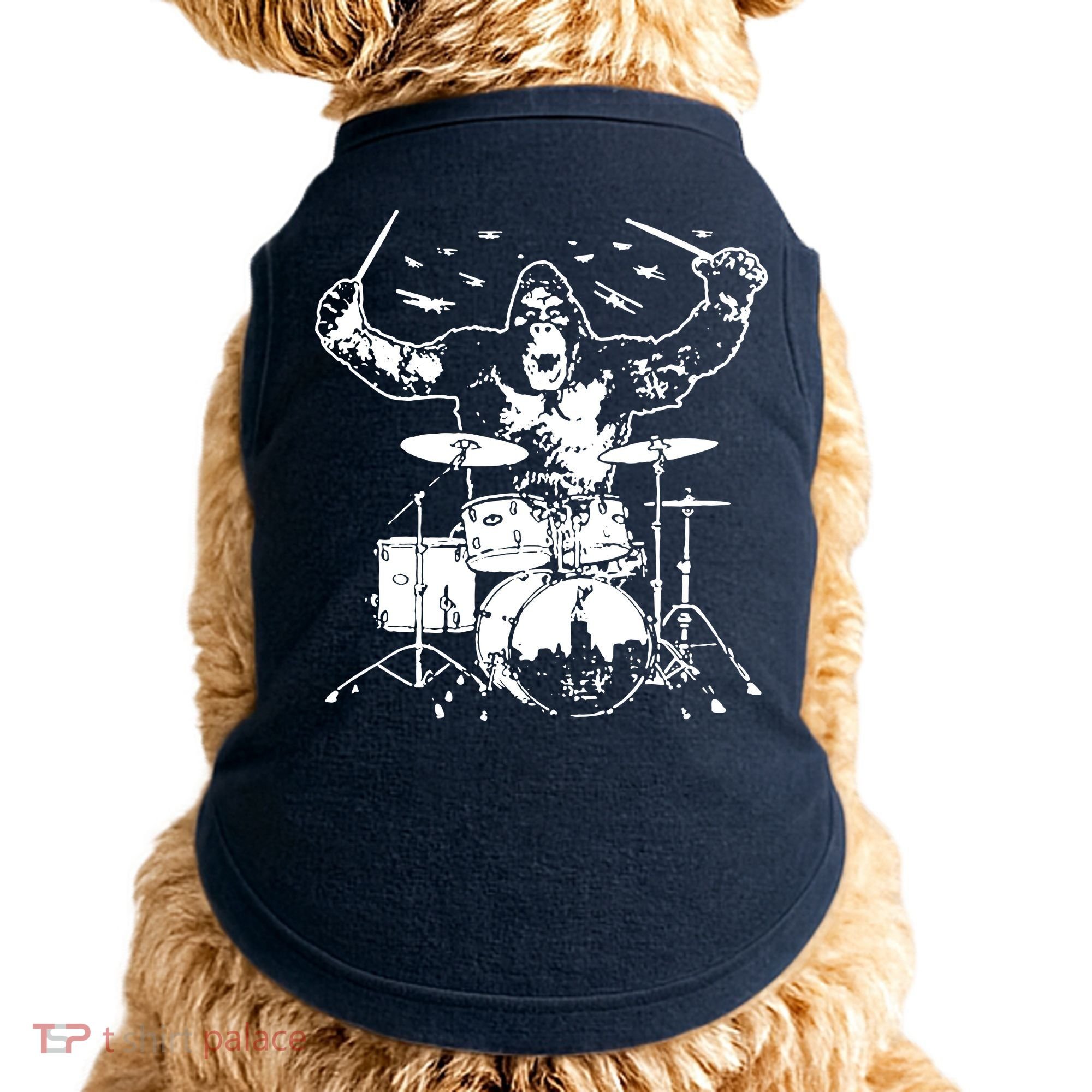King Kong Playing Drums Doggie Tank