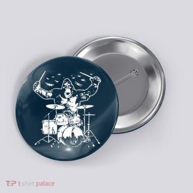 King Kong Playing Drums Button