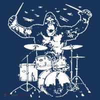 King Kong Playing Drums Beanie thumb 2
