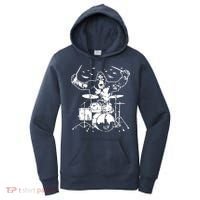 King Kong Playing Drums Women's Hoodie thumb 0
