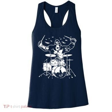 King Kong Playing Drums Women's Tank Top