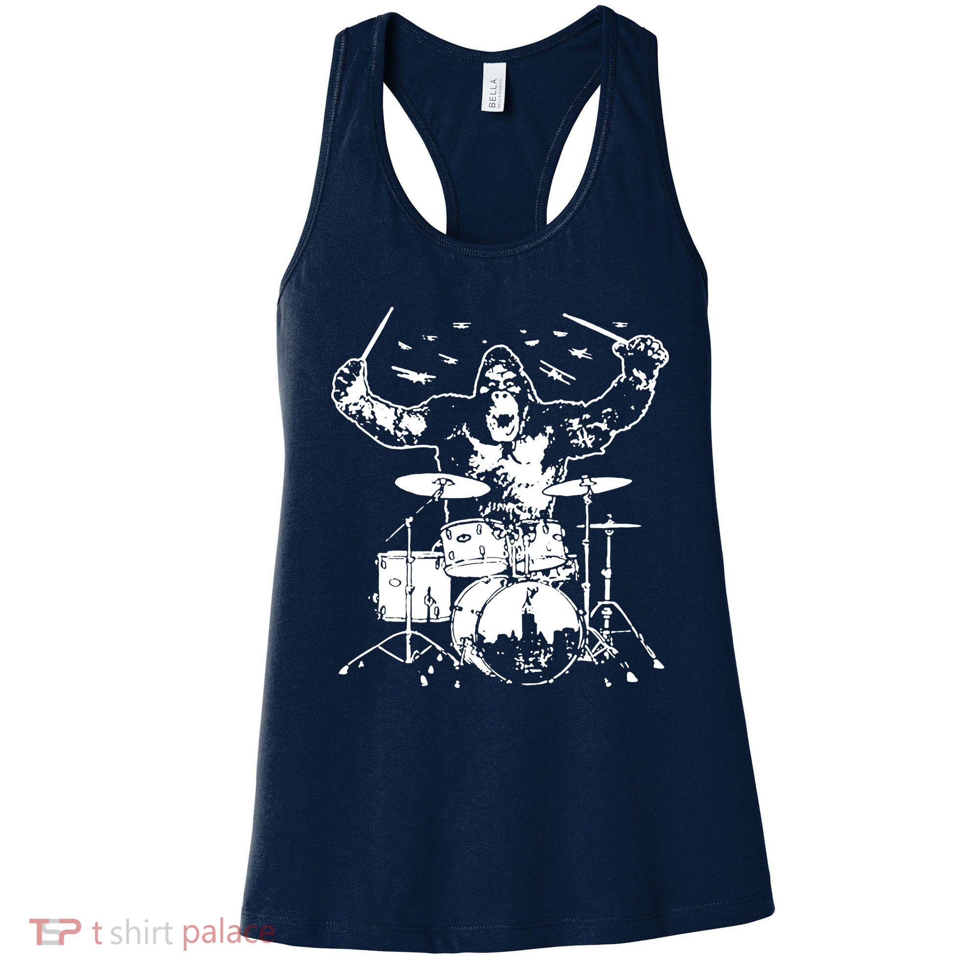 King Kong Playing Drums Women's Tank Top