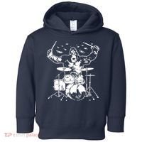 King Kong Playing Drums Toddler Hoodie thumb 0