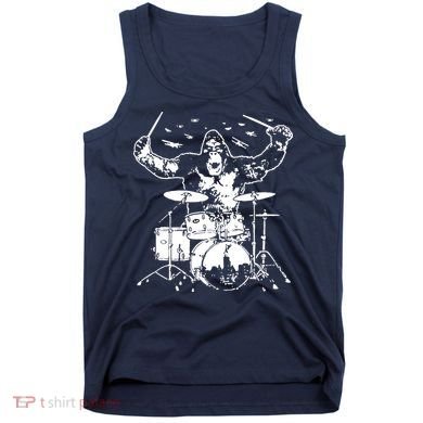 King Kong Playing Drums Tank Top