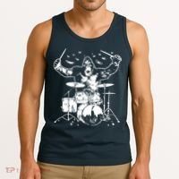 King Kong Playing Drums Tank Top thumb 3