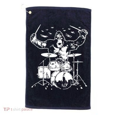 King Kong Playing Drums Golf Towel