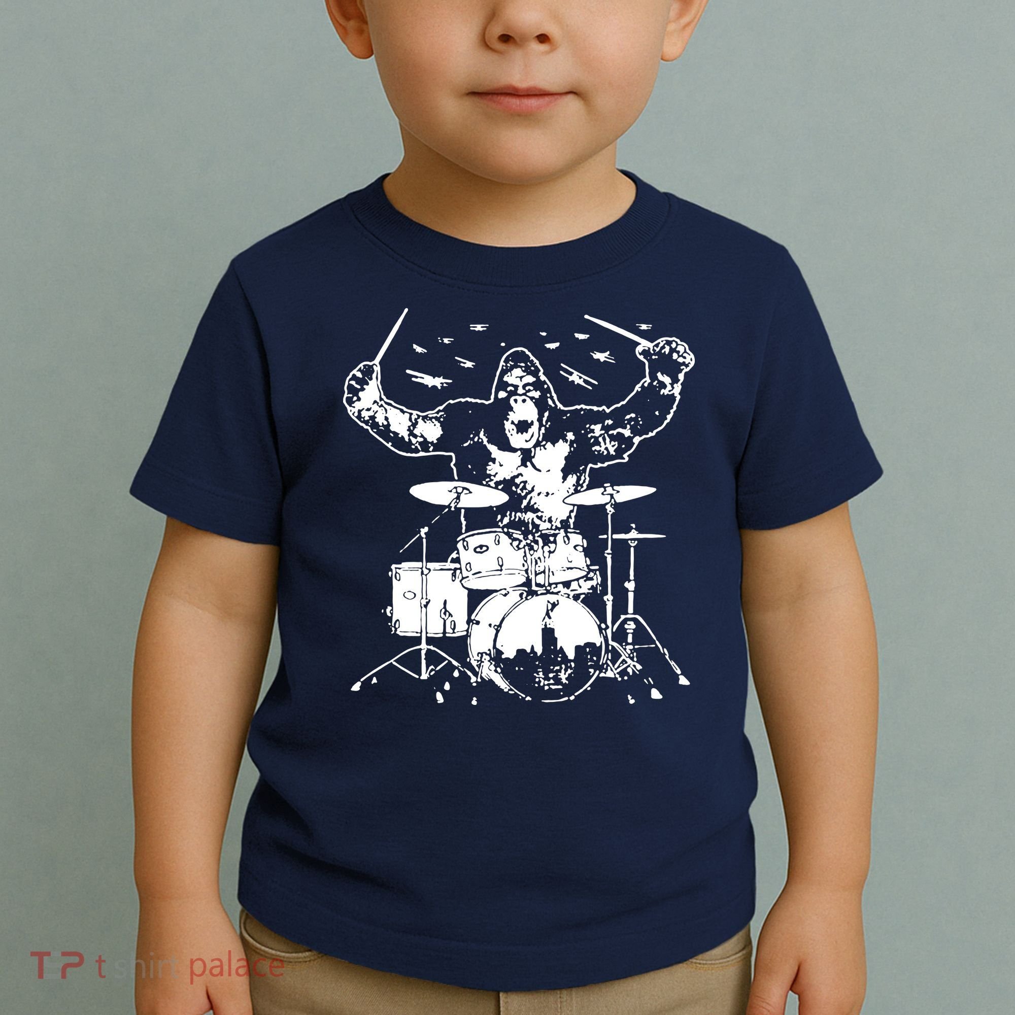 King Kong Playing Drums Toddler T-Shirt