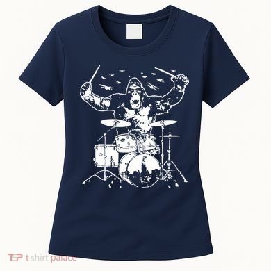 King Kong Playing Drums Women's T-Shirt