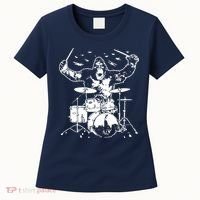 King Kong Playing Drums Women's T-Shirt thumb 0