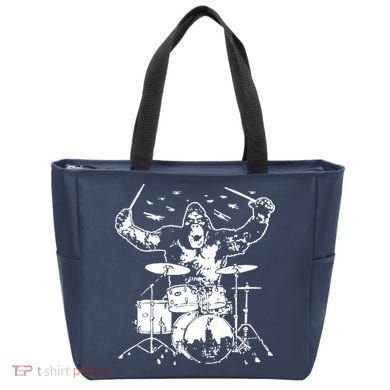 King Kong Playing Drums Tote Bag